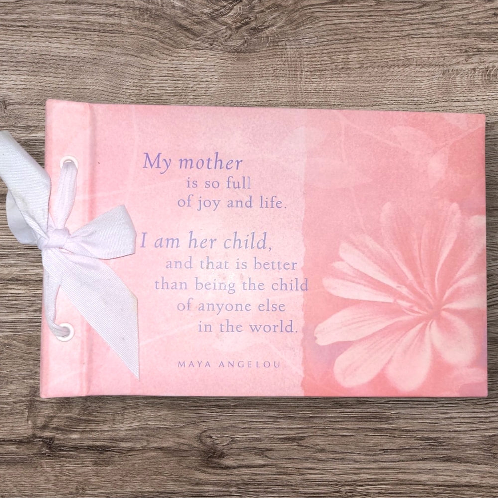 Mothers Day Book Quotes By Maya Angelou Pages For Pictures And Writing Pink Gift